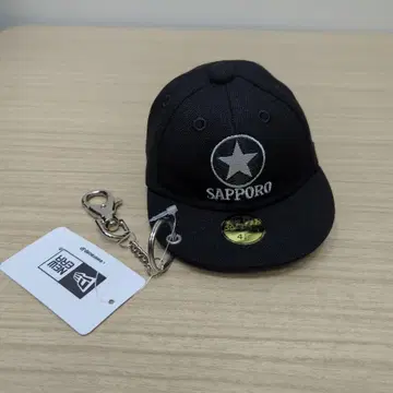 뉴에라 삿포로 블랙 라벨 캡 타입 파우치 에코백 키링