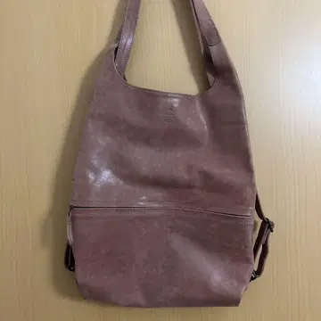 b3Labo 가죽 토트 백팩 2way 핑크