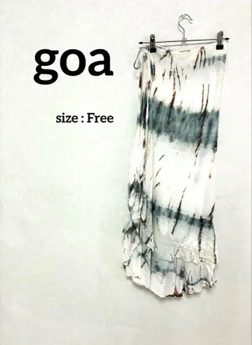 goa 타이다이 롱 스커트 랩 스커트 2way