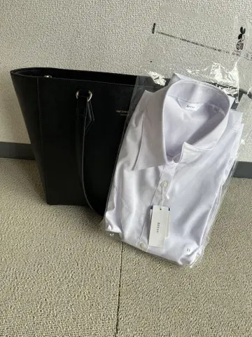 안드슈에트 가방 블랙 화이트 와이셔츠 L 사이즈 여성용