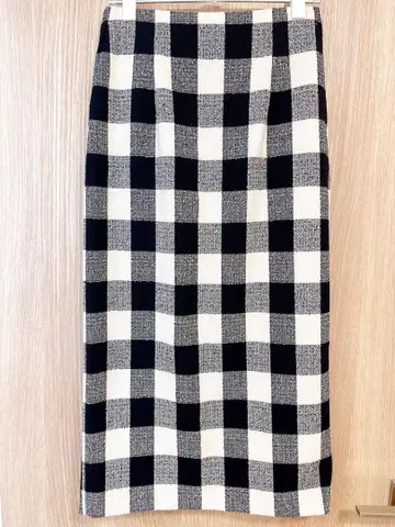 UNITED ARROWS 유나이티드 애로우즈 체크 타이트 스커트 36