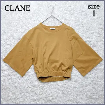CLANE 클라네 BACK OPEN MINI TOPS 티셔츠 반팔