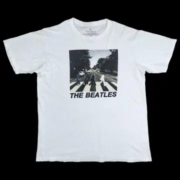 The Beatles 비틀즈 애비 로드 티셔츠 화이트 XL 사이즈