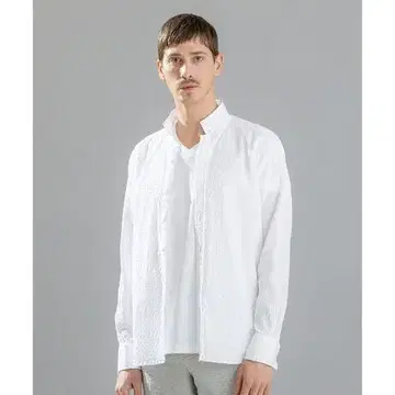새상품급 JOSEPH HOMME 윙카라 셔츠 50 화이트 XL