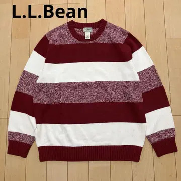 L.L.Bean 엘엘빈 니트 스웨터 보더 레드 L 사이즈