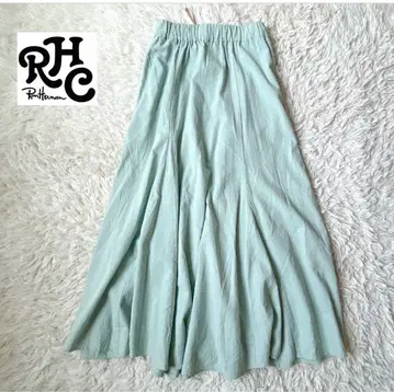 [거의 미사용] RHC 론 헤르만 롱 플레어 스커트 민트 그린 S