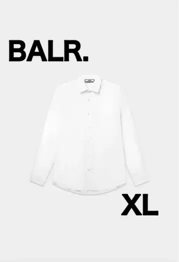 BALR. HEX-SERIES 슬림 셔츠 브라이트 화이트 긴팔 셔츠