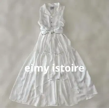 eimy istoire 티어드 슬리브리스 셔츠 원피스