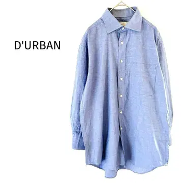 D'URBAN 긴팔 셔츠 올 시즌 코튼 100% 일본제 블루 F