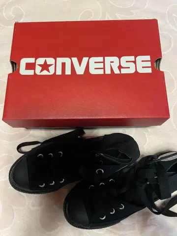 CONVERSE 올스타 블랙 하이컷 23cm