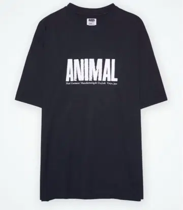 RATS ANIMAL X 티셔츠 "블랙"