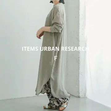 새상품급 ITEMS URBAN RESEARCH 시어 원피스 F 그레이