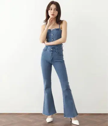 ANAP 데님 플레어 살로펫