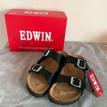 새상품/EDWIN 샌들 EW9462 여성용 블랙 오리지널 박스 있음