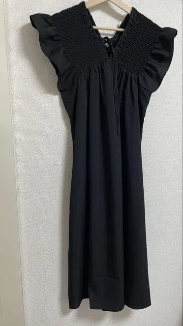 시마무라 셔링 롱 원피스 블랙 M 새상품