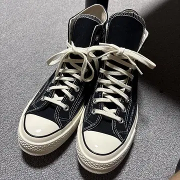 미사용 새상품 컨버스 CT70 HI BLACK 26cm