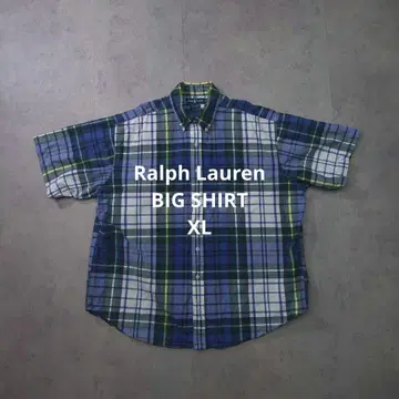 Ralph Lauren 반팔 셔츠 BIG SHIRT XL 체크