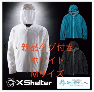 택 포함 새상품 워크맨 XShelter 더위 후디 화이트 M 사이즈