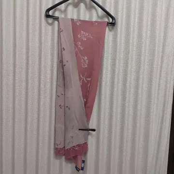 얇은 소재 경량 랄프 로렌 스톨 실크 100% 일본풍 패턴 리버서블