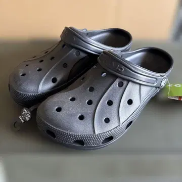 Crocs 블랙 크로그 샌들 US9 28cm