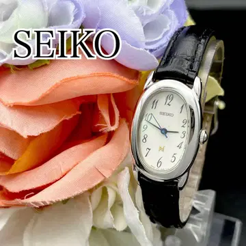 작동 손목시계 SEIKO 세이코 새 상품 벨트 오벌 새 배터리 H19