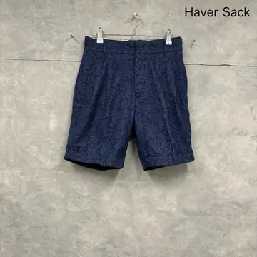 Haver Sack 신치 벨트 페이즐리 하프 팬츠 일본제 N1191