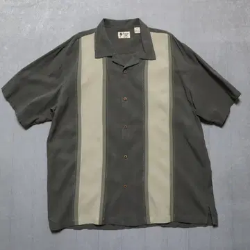 Vintage Silk 실크 오픈 카라 셔츠 XXL 2206