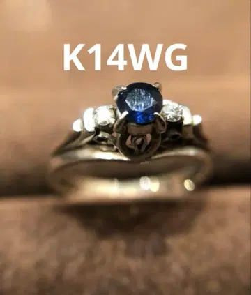 K14WG 반지 총 중량 2.5g