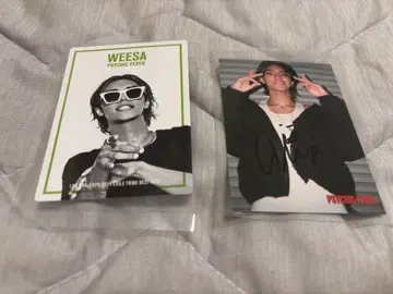 PSYCHIC FEVER WEESA 친필 사인 포함 트레이딩 카드