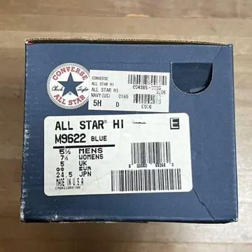 CONVERSE 올스타 HI 미국제 24.5 빈티지