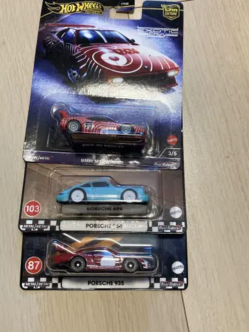 핫휠 3대 세트 BMW M1 포르쉐 964 935