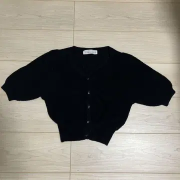 31 Sons de mode 블랙 반팔 가디건 사이즈 36