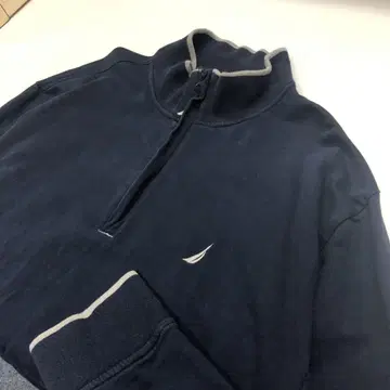 NAUTICA 하프 지퍼 맨투맨 네이비 남성용 L