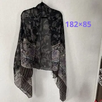 꽃무늬 숄 일본 전통 의류 캐시미어 실크