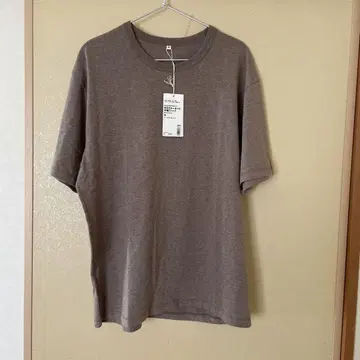 무인양품 MUJI Labo 천축 크루넥 반팔 티셔츠 M 모카 브라운