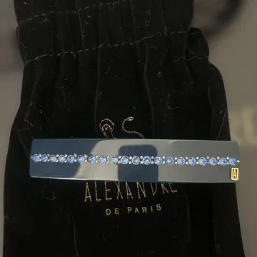 ALEXANDRE DE PARIS 네이비 머리핀