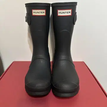 헌터 숏 백 조절 가능한 레인부츠 23cm 장화