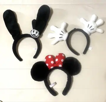 디즈니 리조트 미키, 미니 핸드 머리띠 3개 세트