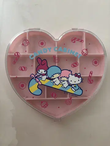 레트로 산리오 하트 모양 소품함