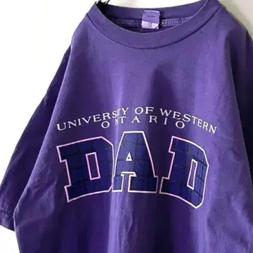 핫라인 DAD DAD ONTARIO 티셔츠 L 퍼플 보라색 구제 의류