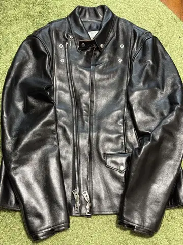 25aw 사카이 BLACK 가죽 자켓 4 사이즈 leather