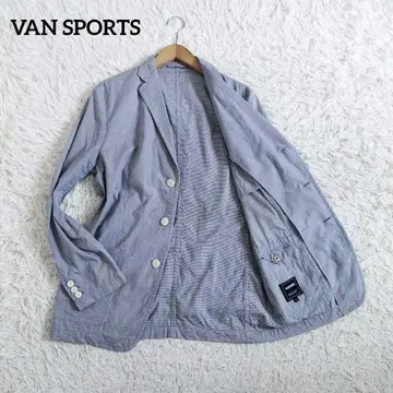 VANSPORTS 테일러드 자켓 썸머 네이비 면 100% L