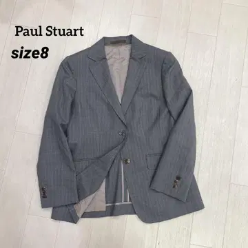 Paul Stuart 스트라이프 테일러드 자켓 8 그레이