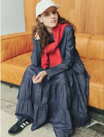 완판 2024aw 론 헤르만 별주 Merlette 데님 원피스