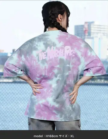THE NORTH FACE/티셔츠 빅 실루엣 타이다이 패턴