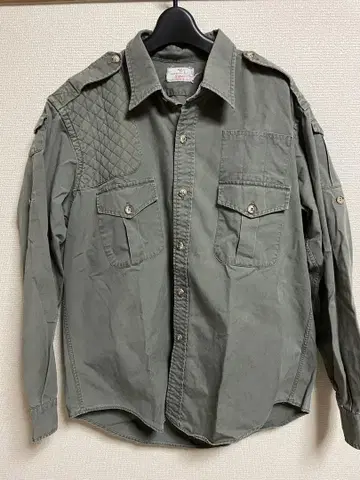 Abercrombie & Fitch 사파리 셔츠 올리브 빈티지