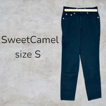 SweetCamel 팬츠 블랙 블랙 무지 청바지 데님 심플