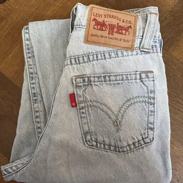 Levi Strauss & Co. 스트레이트 데님 라이트 블루 26인치