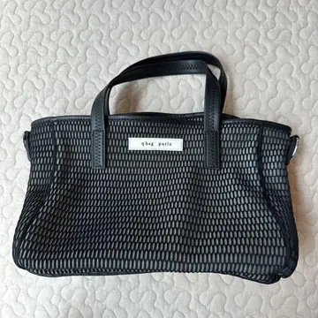 qbag paris 메쉬 토트백 블랙
