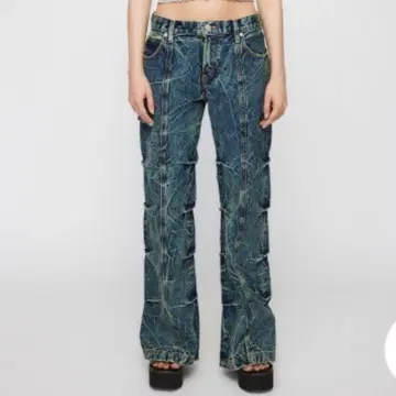 LAGUA GEM GEMINI WIDE 데님 22인치 러그 아젬